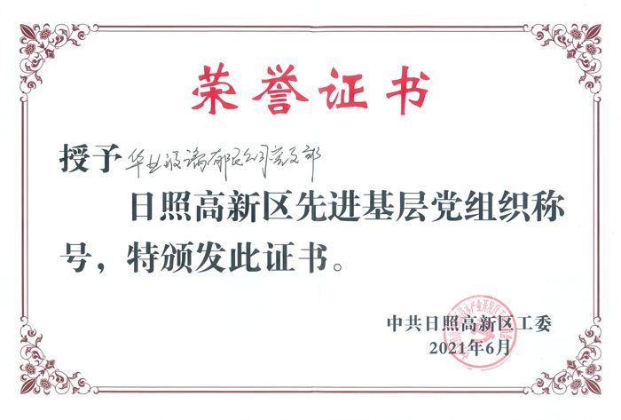 日照高新區先進基層黨組織-網絡